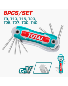 JUEGO LLAVE ALLEN TORX TOTAL TOMACUCHILLA 8 PZS THT1061846