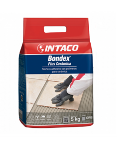 BONDEX PLUS PORCELANATO GRIS 5 KG INTACO #PT1454