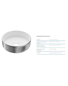 LAVATORIO INCESA VESSEL GRAFITO #018383551