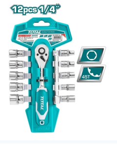 JUEGO CUBOS TOTAL 1/4 5-14MM 12 PCS THT14114126
