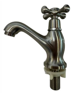 LLAVE LAVATORIO. KENNETH #109382 SATIN JUMBO CRUZ 938-B