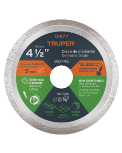 DISCO DIAMANTE TRUPER CONTINUO 4 1/2 #12977