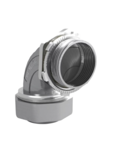 CONECTOR EMT BIEX CURVO C/ FORRO UL 1 1/2