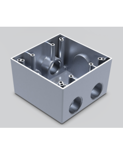 CAJA CUAD PESADA 5 HUECOS DTB-75  3/4 INTERPERIE EAGLE
