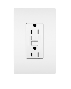 TOMA DOBLE BTICINO RADIANT GFCI 15A FALLA TIERRA BLANCO 1597TRW P&S