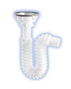 DESAGUE FREGADERO. 4" PLASTICO #3503 C/ EXT FLEXOMATIC GRIF