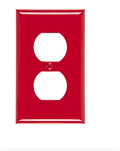 PLACA EAGLE TOMA DOBLE PLASTICA ROJA #2132RD HOSPITALARIO