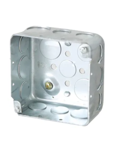 CAJA RECTANGULAR EMT UL DOBLE FONDO 1/2 X 3/4 (TROQUELADA)