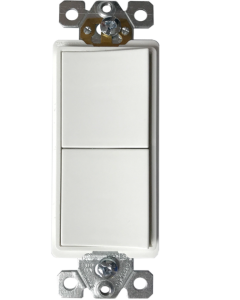 APAGADOR DECORATIVA DOBLE BLANCO THREE WAY EAGLE #3282-3W