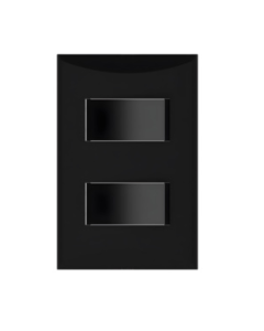 APAGADOR EAGLE DOBLE PLATA NEGRO THREE WAY 1004B-BK