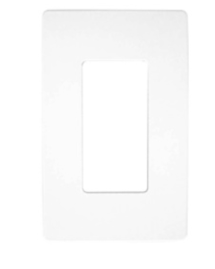 PLACA DECORATIVA SENCILLA BLANCO 1 GANG C/ TORNILLO OCULTO EAGLE #2151ST-W