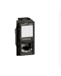 TOMA TELEFONICO RJ45 CAT6 1 MOD NEGRO LIVING NOW KG4279C6 BTICINO