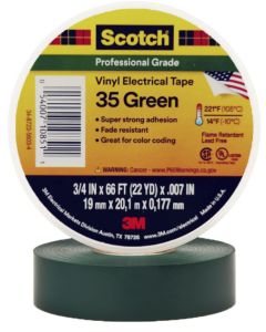 TAPE 3M SUPER 35 COLOR VERDE