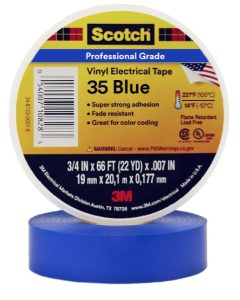 TAPE 3M SUPER 35 COLOR AZUL