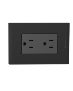 TOMA BTICINO DOBLE NOBILE NEGRO DUPLEX 2P + T 16A AF2228EANG