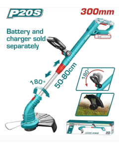 ORILLADORA INALAMBRICA TOTAL + BATERIA + CARGADOR 20V UTGTLI20301
