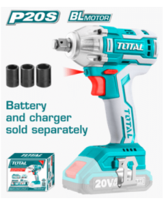 PISTOLA IMPACTO 1/2 BATERIA LITIO TOTAL 20V SINBAT CONCUBOS #TIWLI20010