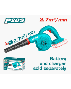 SOPLADORA BATERIA TOTAL 20V SINBAT 9000-18000RPM #TABLI20018 #TABLI20028