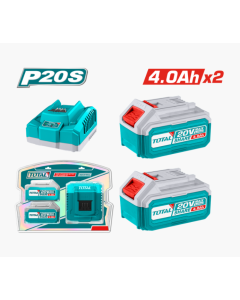 SET CARGADOR TOTAL CON2 BATERIAS 4.0AH UTFBCPK1424 #40005331