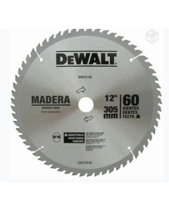 DISCO 12 X 1-3/4 EJE 60D  PARAMADERA DEWALT DWA03140