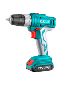 TALADRO INALAMBRICO TOTAL 12V 3/8 C/ ESTUCHE 2 BATERIAS UTDLI1222