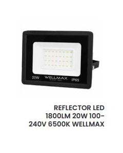 REFLECTOR LED 20W 6500K WELLMAX #2204881
