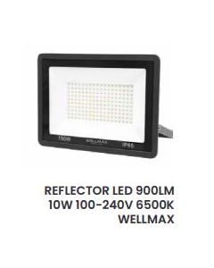 REFLECTOR LED 10W 6500K WELLMAX #2204880