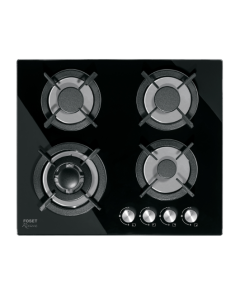 COCINA GAS EMPOTRABLE  4 QUEMADORES VIDRIO FOSET #PAE-604GV