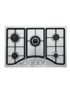 COCINA GAS EMPOTRABLE 5 QUEMADORES ACERO INOXIDABLE #PAE-755GA