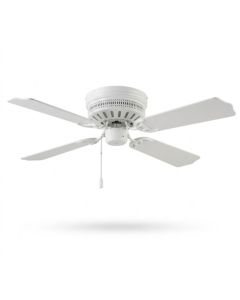 ABANICO 4 ASPAS 42" HAWAI BLANCO #3057