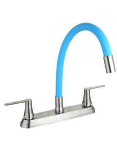 CACHERA PARA COCINA CROMADA CON CUELLO AZUL FLEX TOSCANA