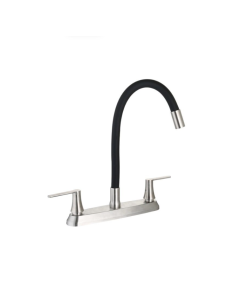 CACHERA PARA COCINA CROMADA CUELLO NEGRO FLEX TOSCANA  