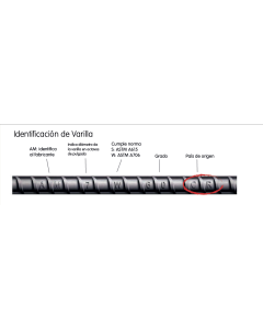 VARILLA 3/8 CORRUGADA #3 GRD60  (6 MTS) NACIONAL ARCELORMITAL