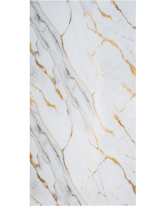 LAMINA DECORATIVA MARMOL PVC BLANCO DORADO 1.22 X 2.44 X 3MM #02163824100