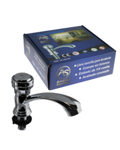 LLAVE LAVATORIO. AS VML002 1/4 VUELTA CUELLO LARGO