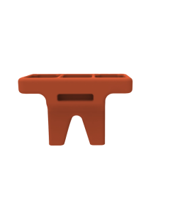 PILA PLASTICA OASIS DOBLE BATEA TERRACOTA 21-002074 ECOTANK (1.46A  X 0.70F X 0.89ALTO)