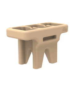 PILA PLASTICA OASIS DOBLE BATEA BEIGE PROD0000407 ECOTANK (1.46A X 0.70F X 0.89 ALTO)