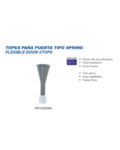 TOPE PUERTA RESORTE F01222SN SATIN NIQUEL