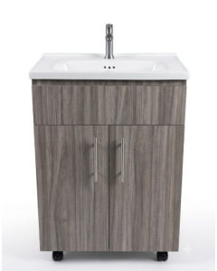 MUEBLE P/BANO GRIS HUMO 60X40X90 C/GRIFERIA Y DESAGUE MB-710