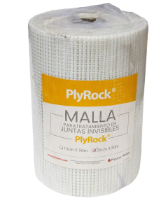 CINTA MALLA PLYROCK JUNTA RIGIDA BLANCO 25 X 45 MTS #982051
