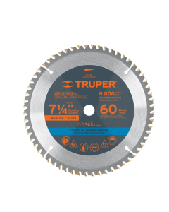 DISCO PARASIERRA TRUPER CORTE MADERA  7-1/4 60T ST-760 #18324