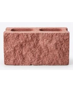 BLOCK ESCARPADO 15 X 20 X 40  ROJO PEDREGAL