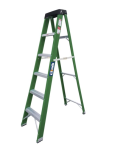 ESCALERA TIJERA F/ VIDRIO 2B CLIMB COMERCIAL VERDE 6 PELD (102 KG) #107549331 (1.80 MT)