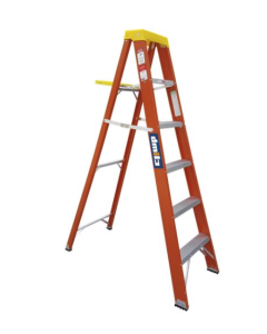 ESCALERA TIJERA F/ VIDRIO 2B CLIMB PROFESIONAL ROJA 6 PELD (136 KG) #106531284 (1.80 MT)