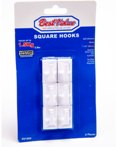 GANCHO ADHESIVO 6PCS F01454