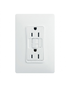 TOMA BTICINO DOBLE LUZICA FALLA TIERRA GFCI BLANCO 15A 127V PU1228GF