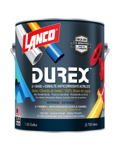 ANTICORROSIVO LANCO DUREX NEGRO MATE #DE737-4 (15 MINUTOS) GL