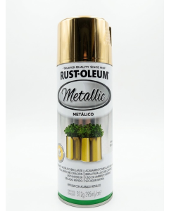 SPRAY RUST OLEUM PINT ACAB METALICO ORO BRILLA 312G *0014731
