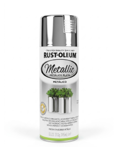 SPRAY RUST OLEUM PINT ACAB METALICO PLATA BRILLA 312G *0014732