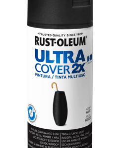 SPRAY RUST OLEUM PINT ULTRA COVER 2X MULTIUSOS NEGRO MATE 340G *0013043